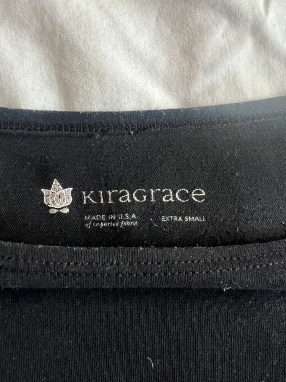 Kiragrace Cut Out Long Sleeves Black XS Goddess Lattice Sleeve Yoga Top - Picture 3 of 7